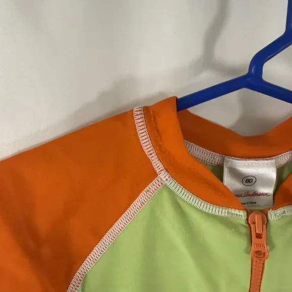 Hanna Andersson Swimsuit Boys 18-24 Months Zip Up Short Sleeve Shorts - Picture 5 of 8